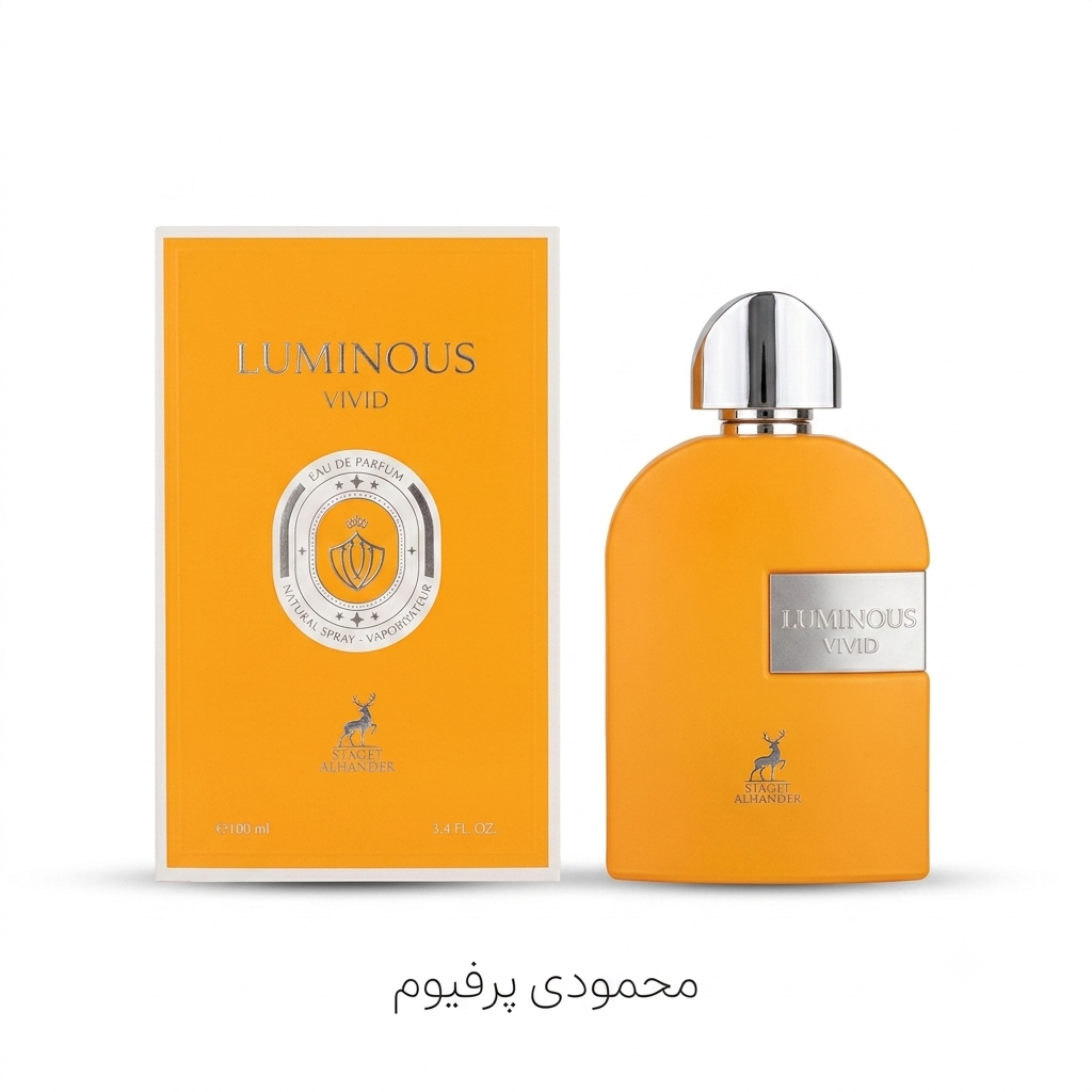 ادو پرفیوم مردانه الحمبرا مدل Luminous Vivid با رایحه گرم حجم 100 میلی لیتر