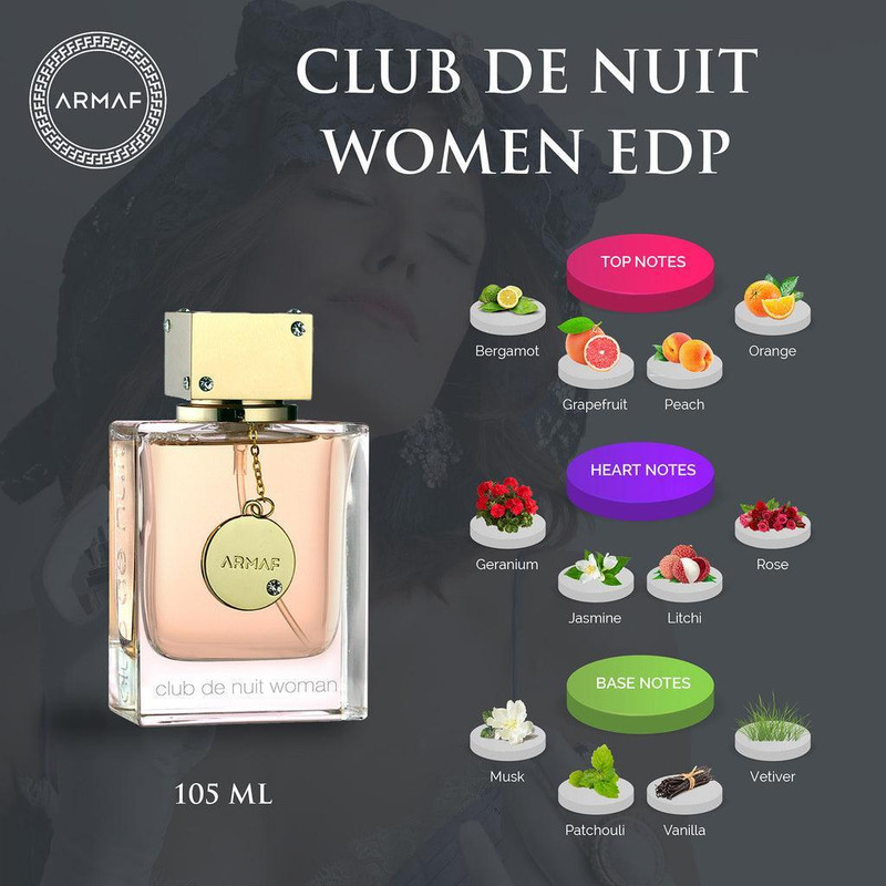 ادوپرفیوم زنانه آرماف مدل Club De Nuit Women حجم 100 میل لیتر